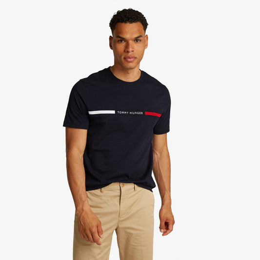 Tommy Hilfiger Brand Love Erkek Lacivert T-shirt