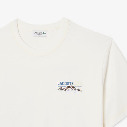 Lacoste Erkek Classic Fit Bisiklet Yaka Beyaz T-shirt