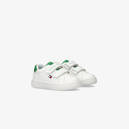 Tommy Hilfiger Flag Velcro Bebek Beyaz/yeşil Spor Ayakkabı