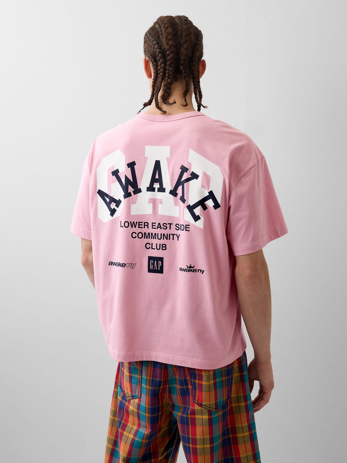 Açık Pembe Gap × Awake Ny Relaxed Logo T-shirt