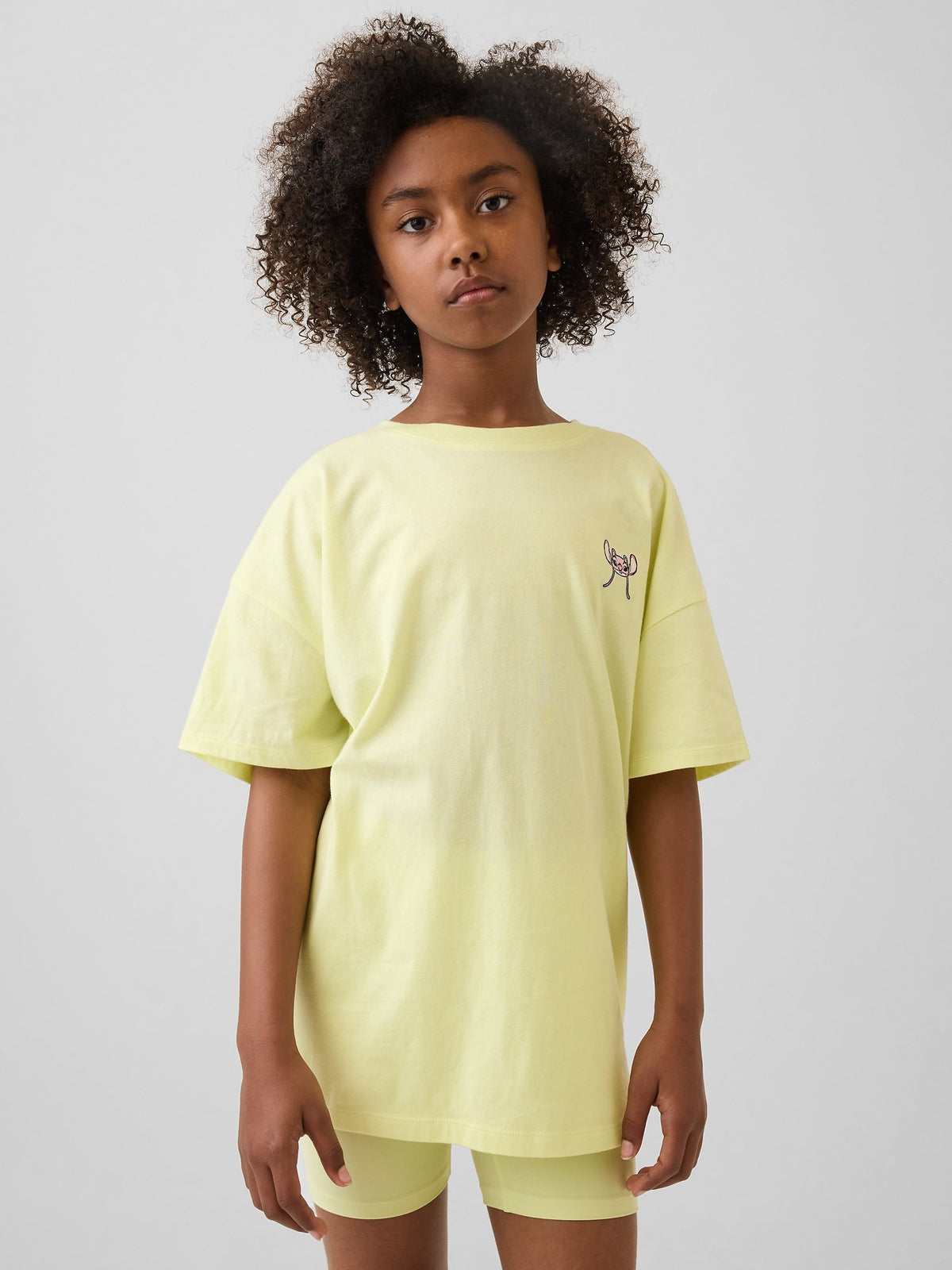 Sarı Disney Oversized Tunik T-shirt
