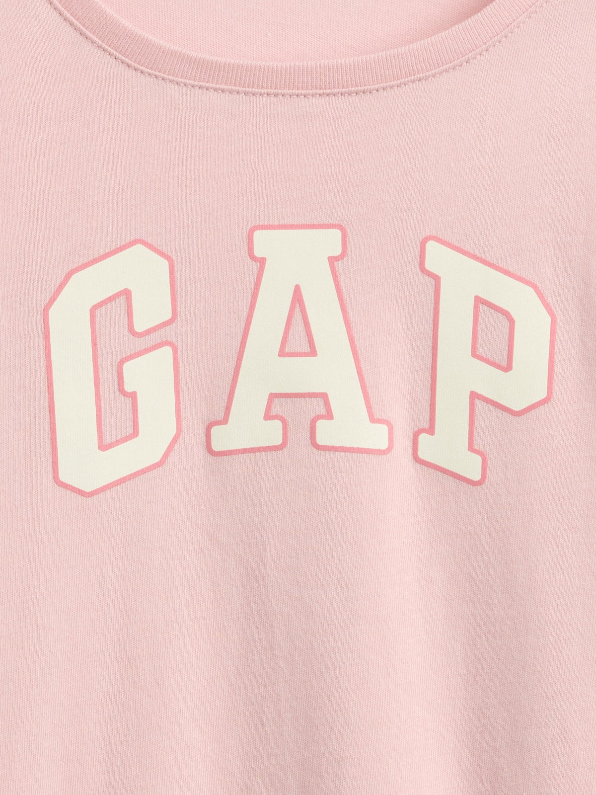 Pembe Gap Grafik Baskılı T-shirt