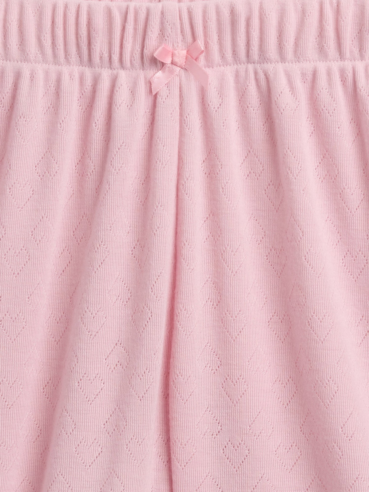 Pembe Recycled Pointelle Pijama Şort