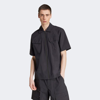 Adidas Originals Essentials Erkek Fermuarlı Siyah Gömlek