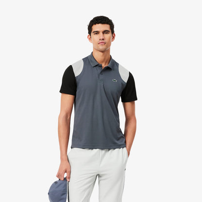 Lacoste Sport Erkek Regular Fit Renk Bloklu Gri Polo