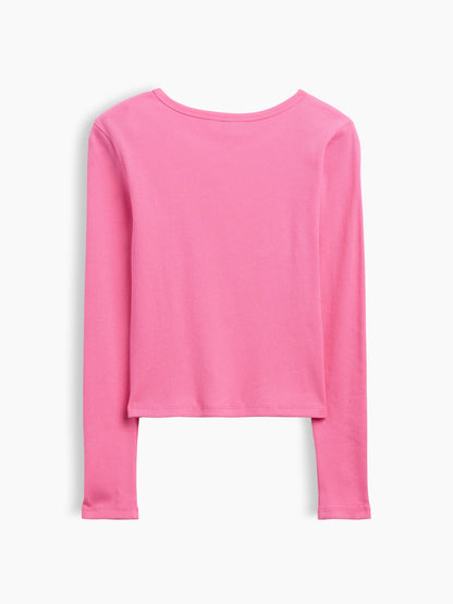Pembe Fitilli T-shirt