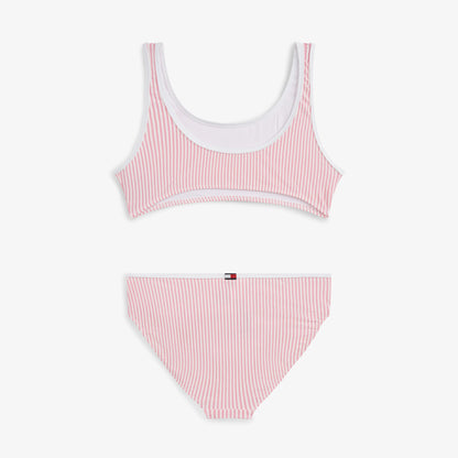 Tommy Hilfiger Script Çocuk Pembe Bikini Üstü