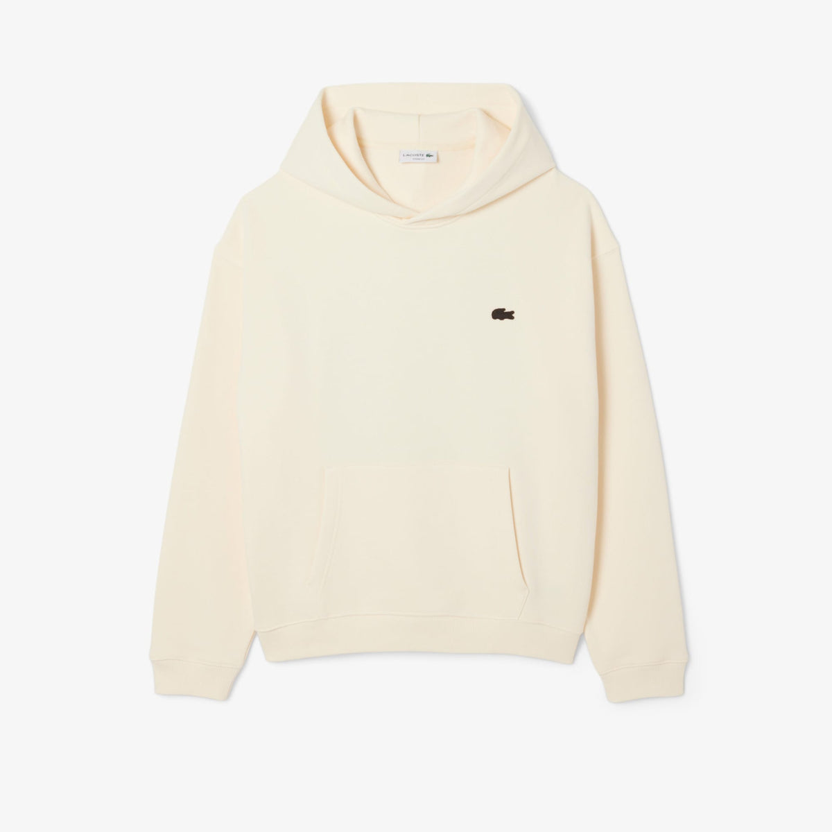 Lacoste Erkek Loose Fit Kapüşonlu Baskılı Sarı Sweatshirt