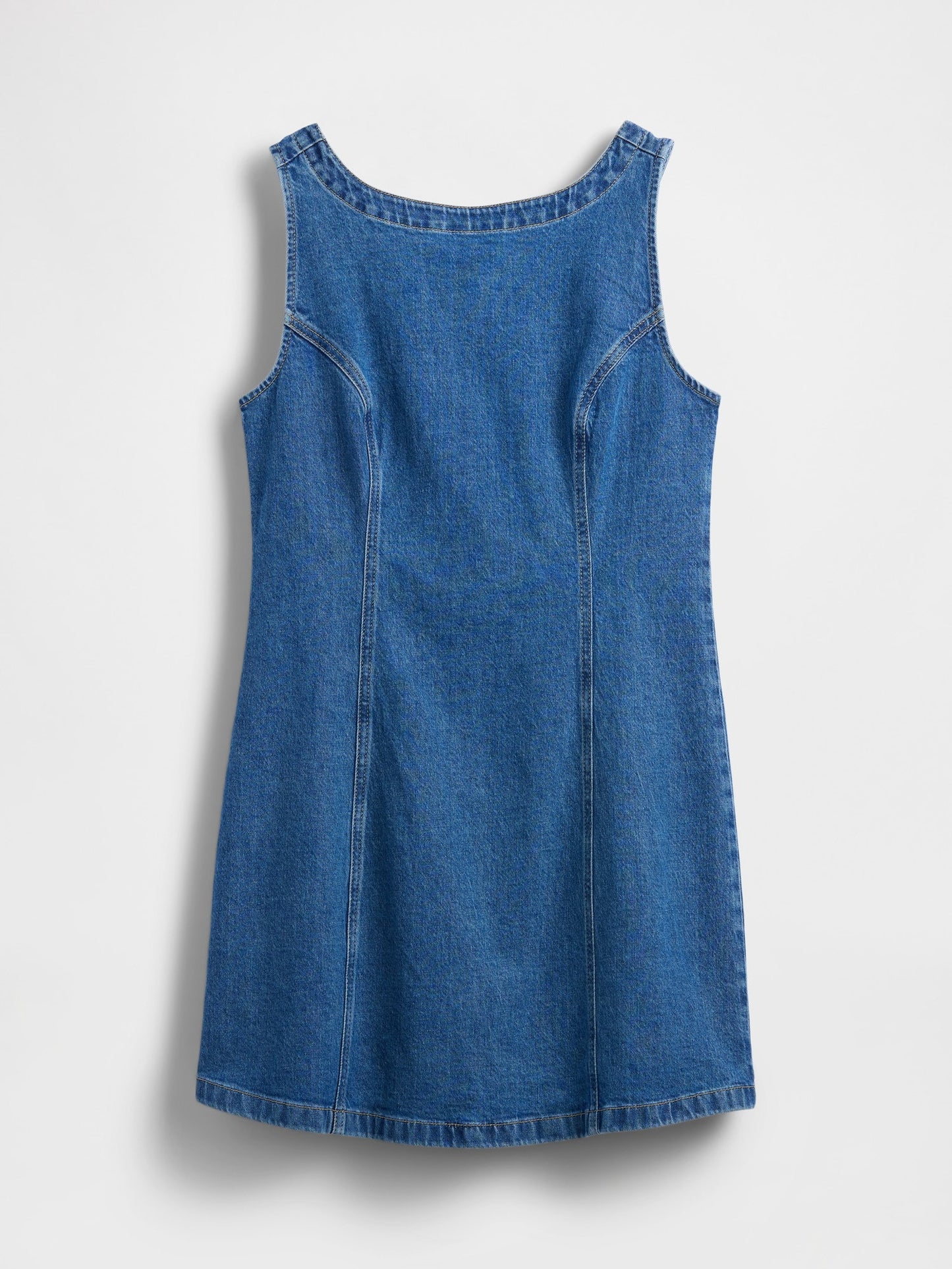 Mavi Denim Botneck Open-back Mini Elbise