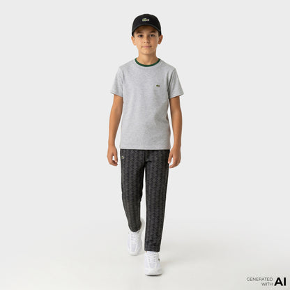 Lacoste Çocuk Monogram Siyah Eşofman Altı