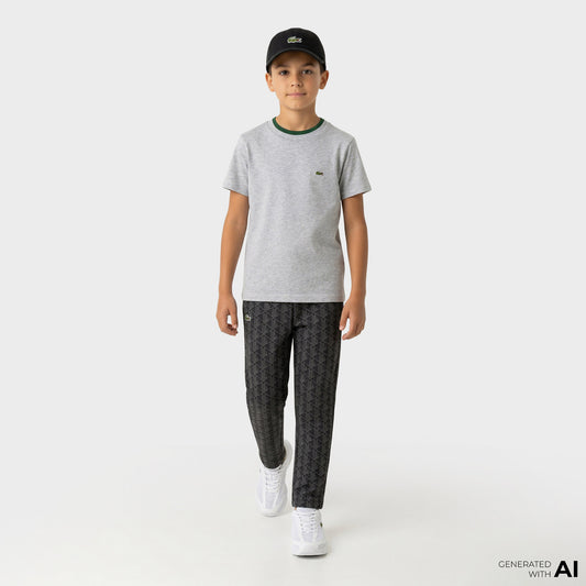 Lacoste Çocuk Monogram Siyah Eşofman Altı