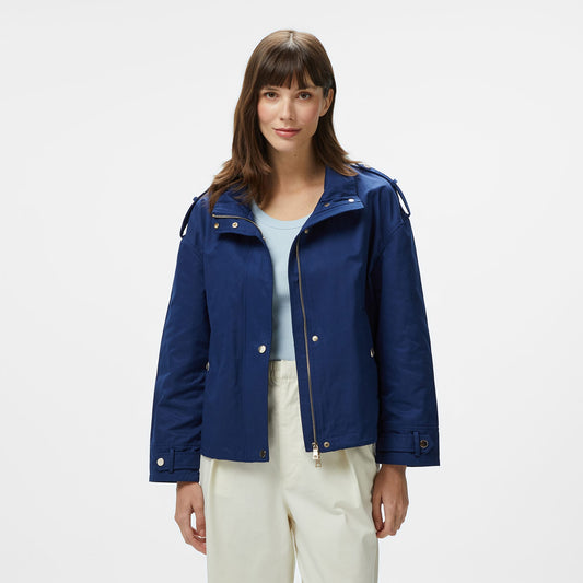 Nautica Kadın Lacivert Regular Fit Dik Yaka Mont