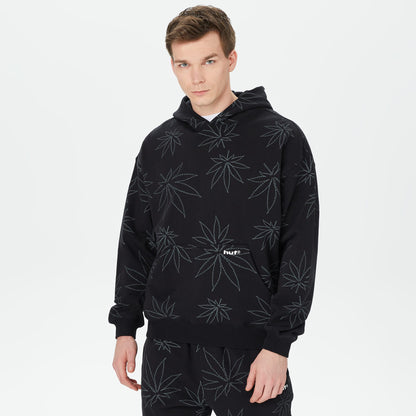 Huf Plantlife Erkek Siyah Hoodie