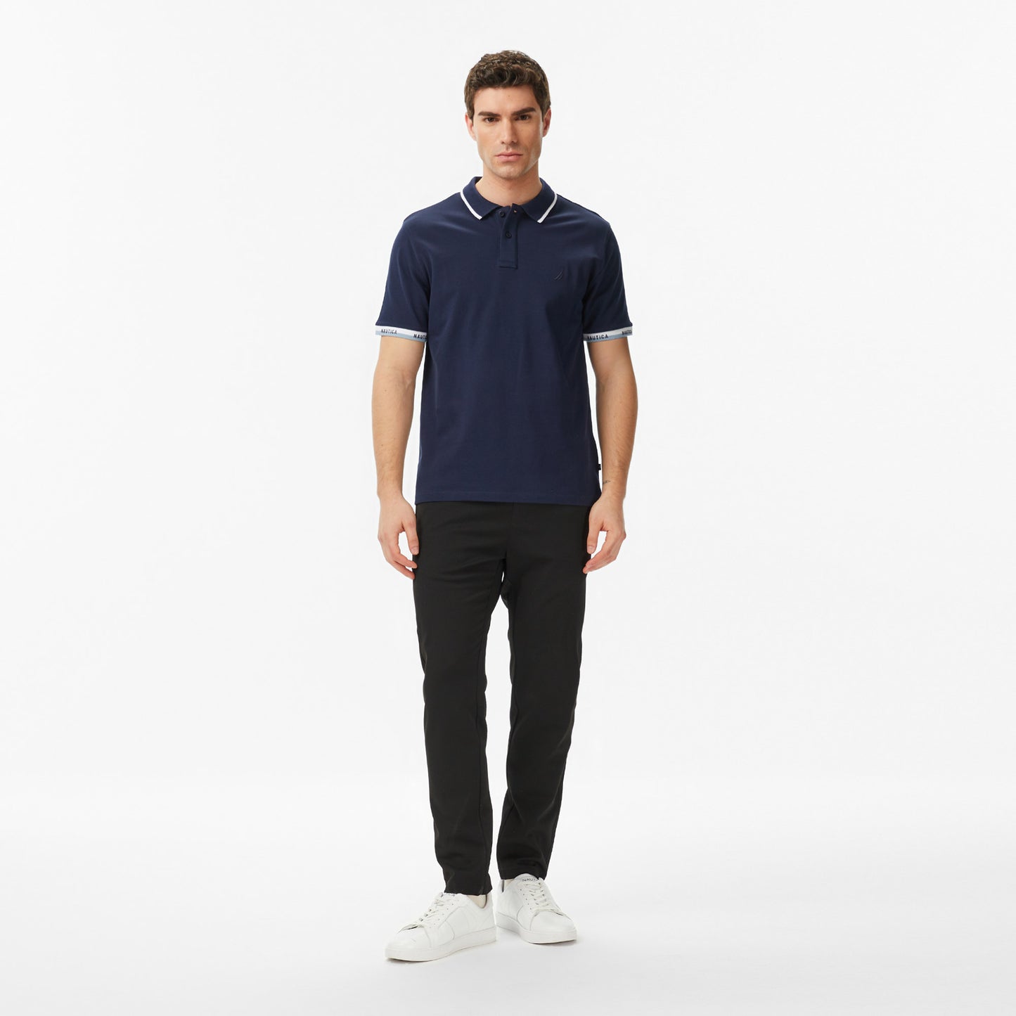Nautica Erkek Lacivert Regular Fit Polo Yaka T-shirt