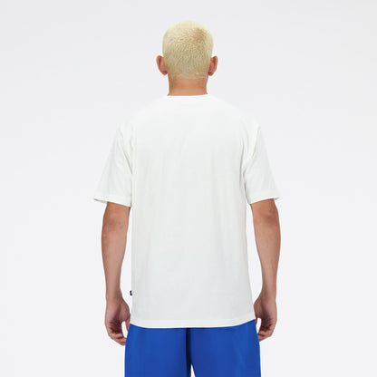New Balance Lifestyle Erkek Beyaz T-shirt
