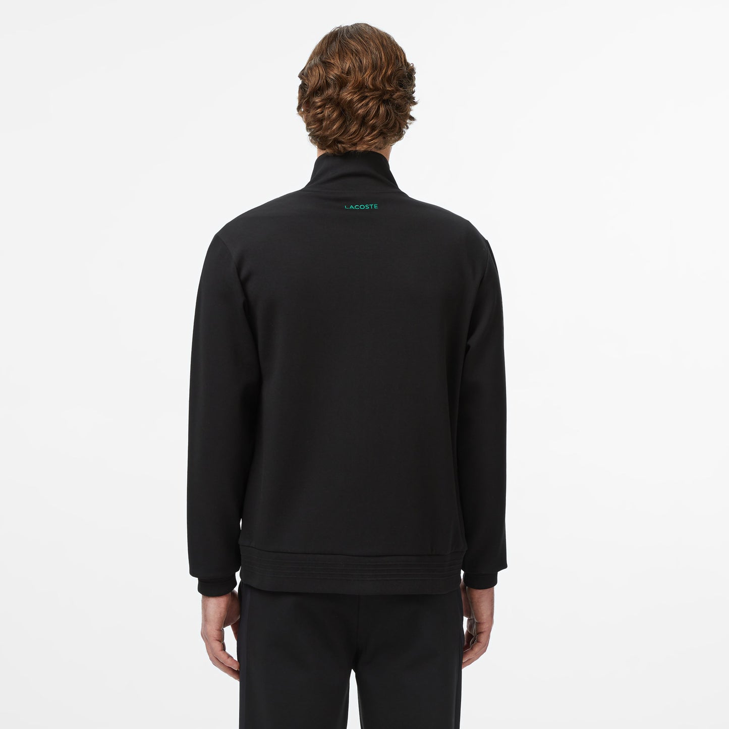 Lacoste Erkek Slim Fit Fermuarlı Siyah Sweatshirt