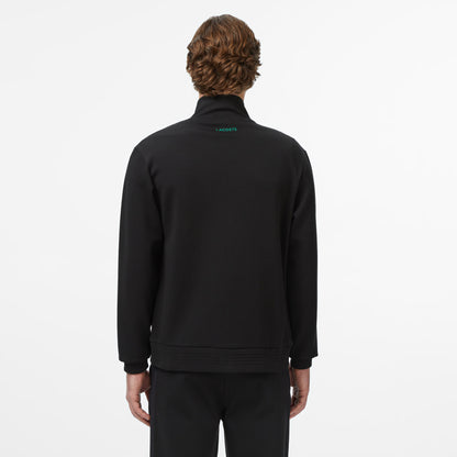 Lacoste Erkek Slim Fit Fermuarlı Siyah Sweatshirt