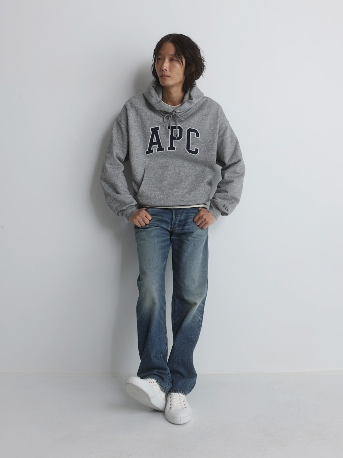 Gri Gap × A.p.c. Extra Heavyweight Logo Sweatshirt