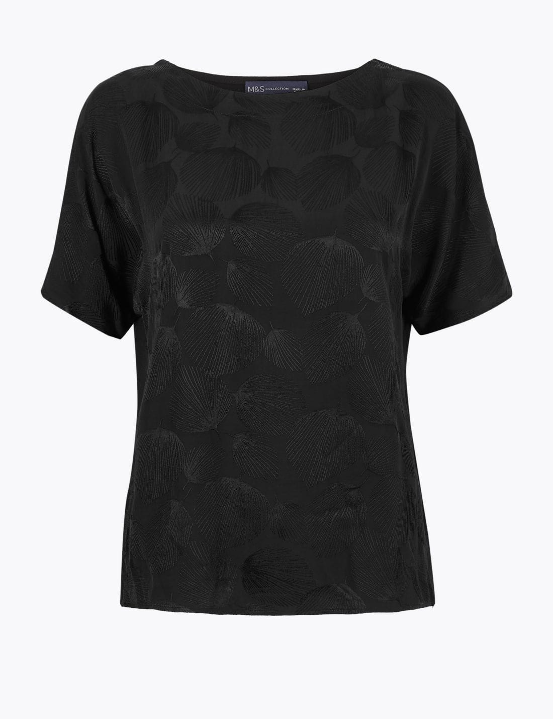 Jakarlı Straight Fit Bluz