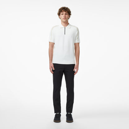 Lacoste Erkek Classic Fit Kısa Kollu Polo Yaka Krem Triko