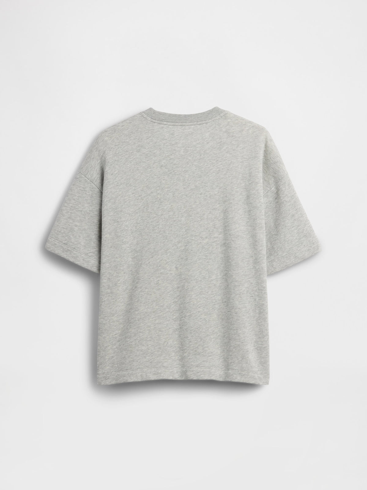 Gri Fransız Havlu Kumaş Relaxed Gap Logo T-shirt