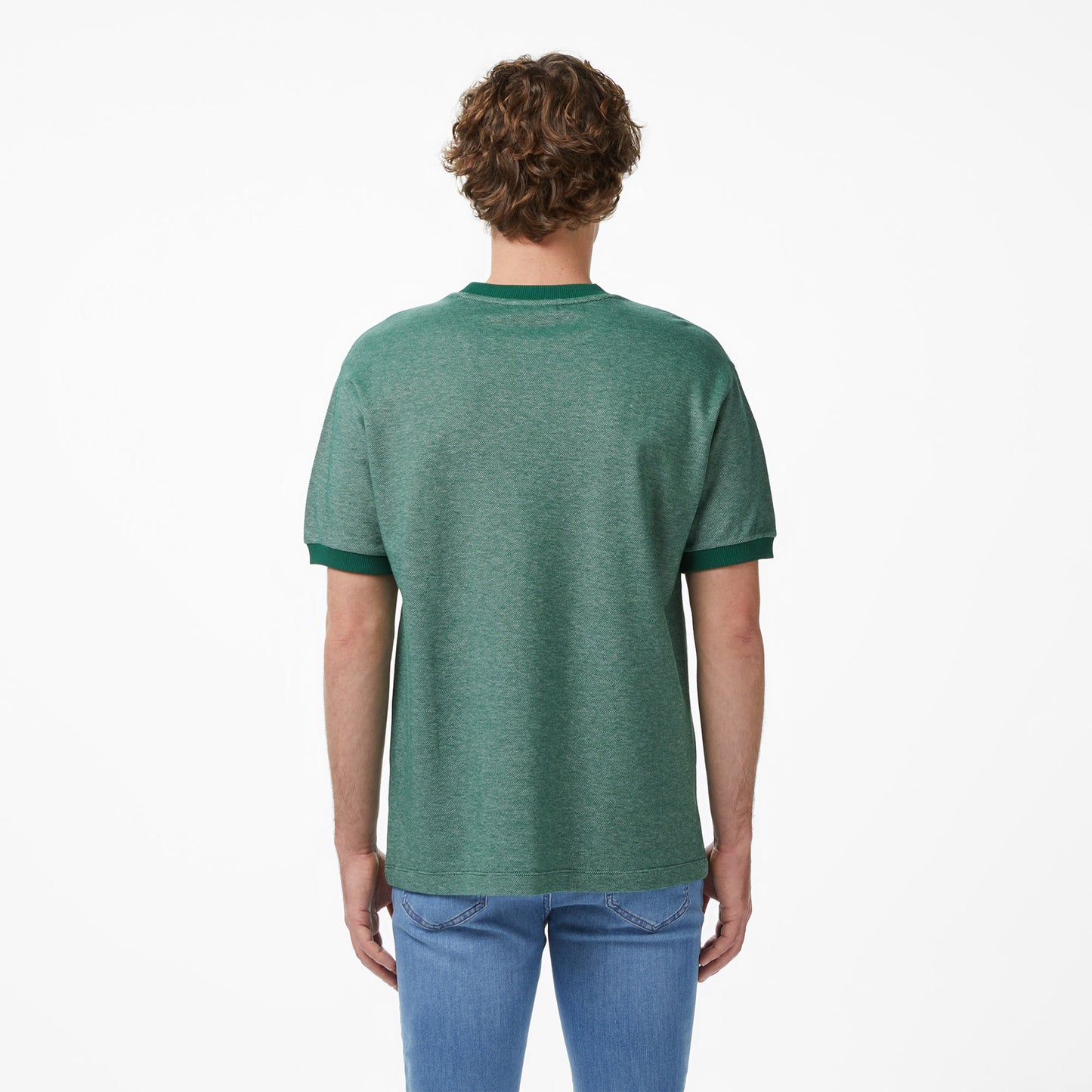 Lacoste Erkek Relaxed Fit Bisiklet Yaka Yeşil T-shirt