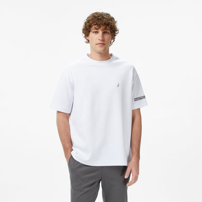 Nautica Erkek Beyaz Oversize T-shirt