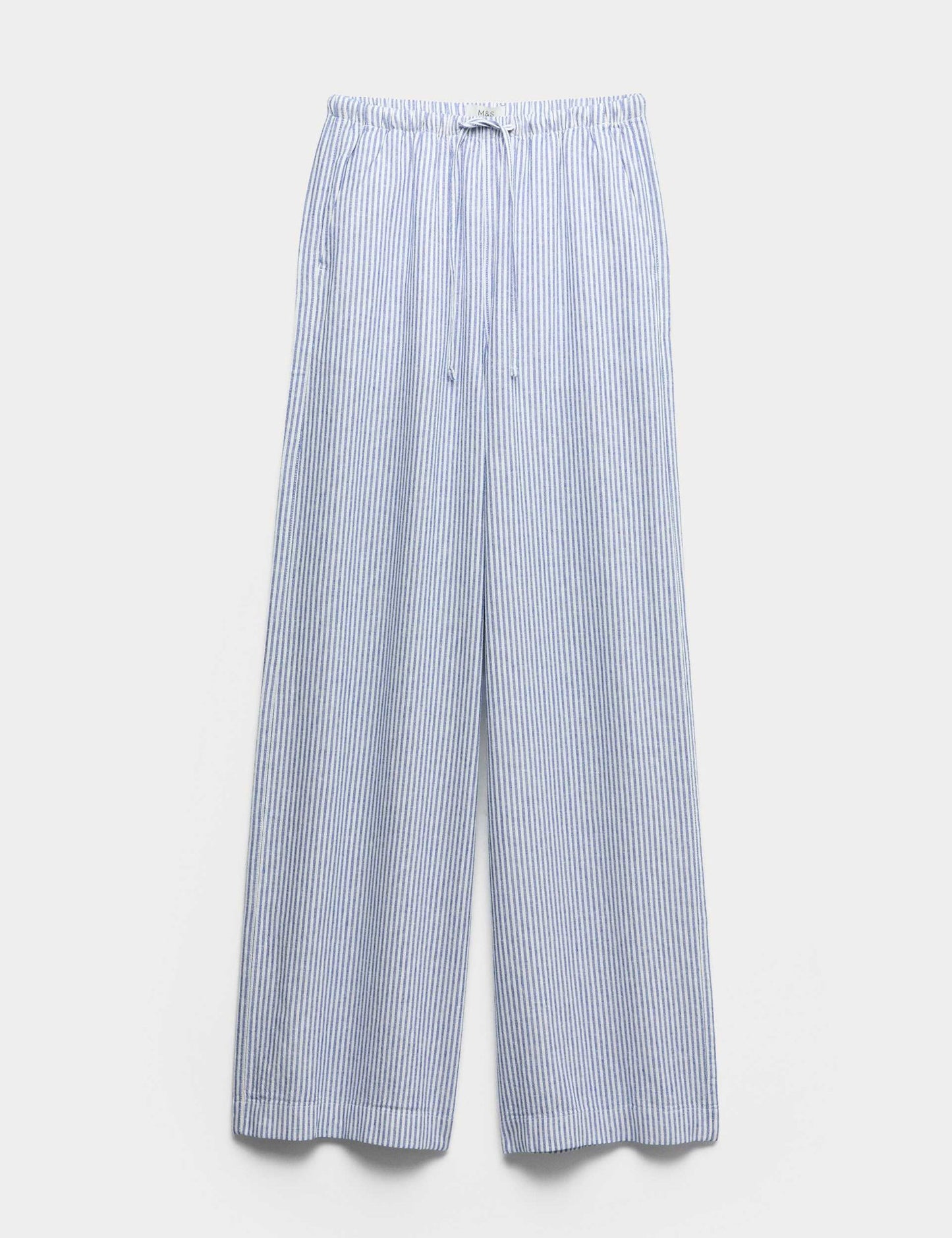 Wide Leg Keten Pantolon