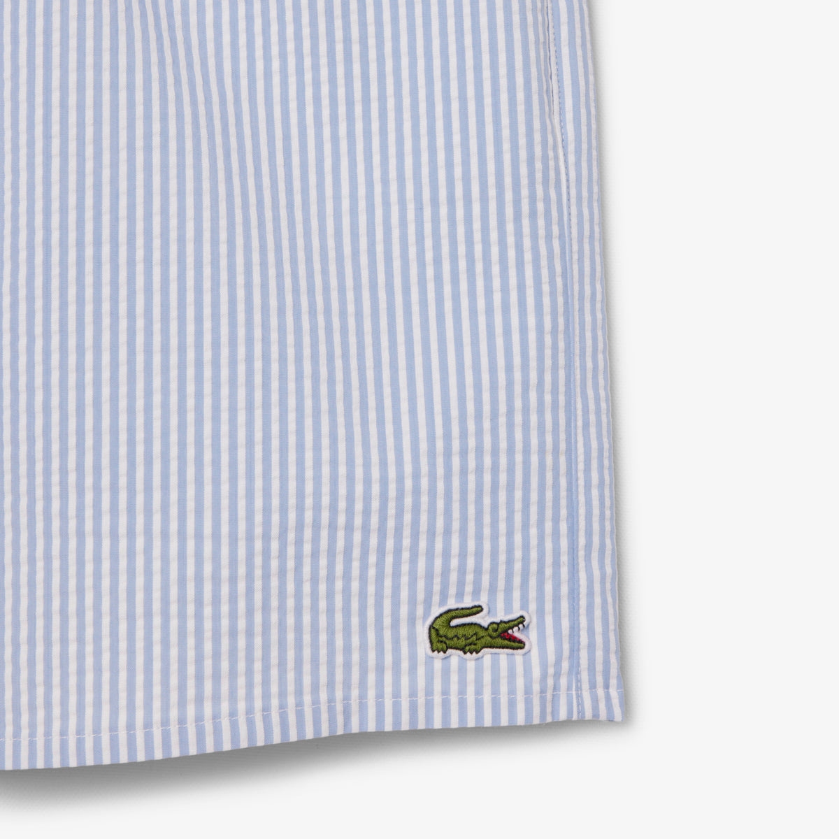 Lacoste Çizgili Erkek Mavi Deniz Şortu