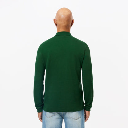 Lacoste Erkek Classic Fit Uzun Kollu Yeşil L1212 Polo