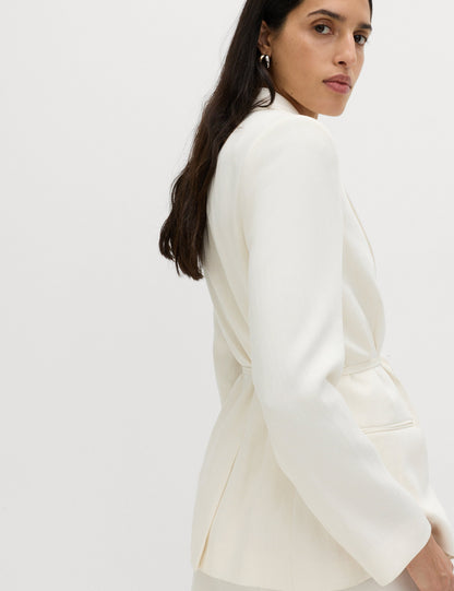 Keten Karışımlı Blazer Ceket