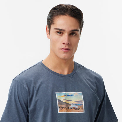 Les Benjamins Regular Fit Erkek Mavi T-shirt
