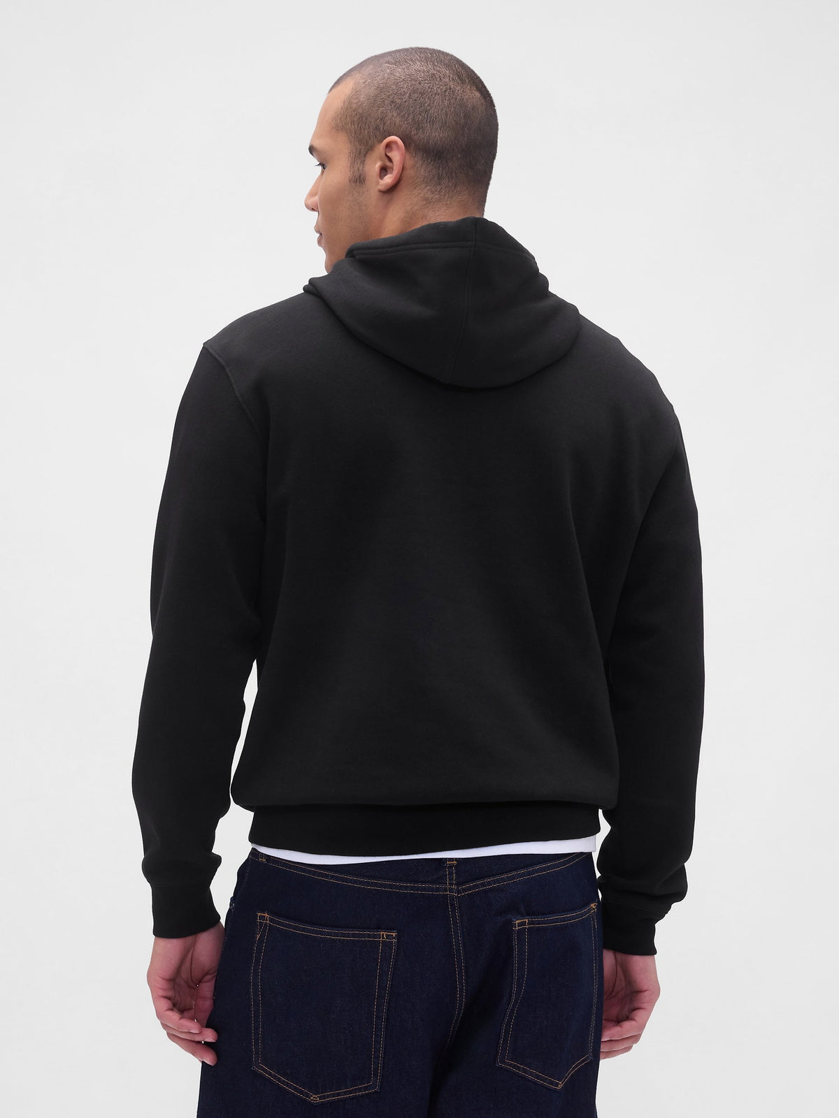 Siyah Relaxed Gap Mini-logo Sweatshirt