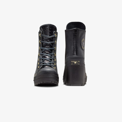 Converse Chuck 70 De Luxe Heel Unisex Kahverengi Deri Platform Sneaker
