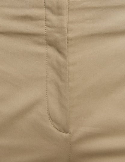 Pamuklu Straight Leg Pantolon