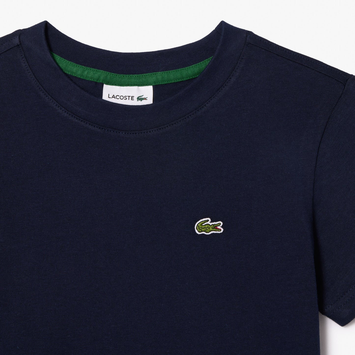 Lacoste Bisiklet Yaka Çocuk Lacivert T-shirt