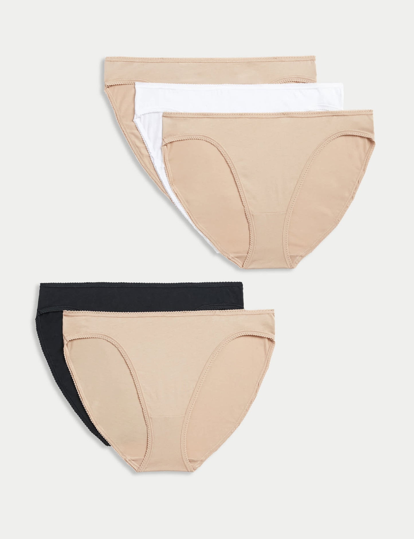 5'li Cotton Lycra® High Leg Külot Seti