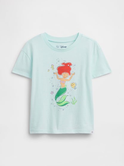 Açık Mavi Disney Grafik Baskılı T-shirt