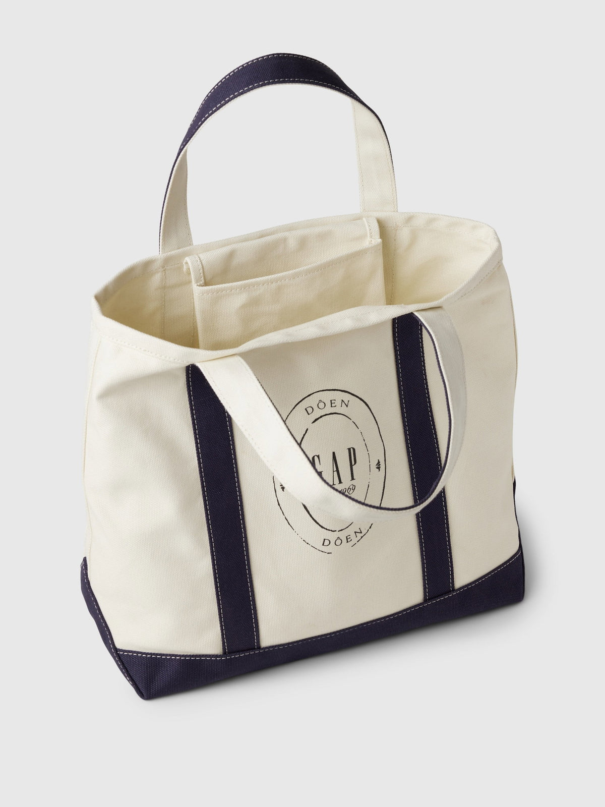 Kırık Beyaz Gap × Dôen Logo Tote Çanta