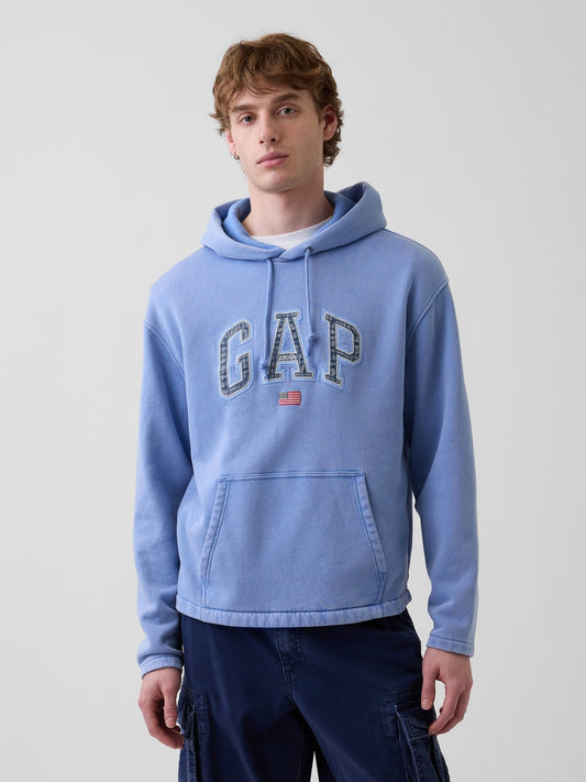 Açık Mavi Vintagesoft Oversized Americana Logo Sweatshirt