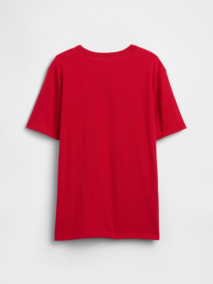 Kırmızı Gap Logo T-shirt