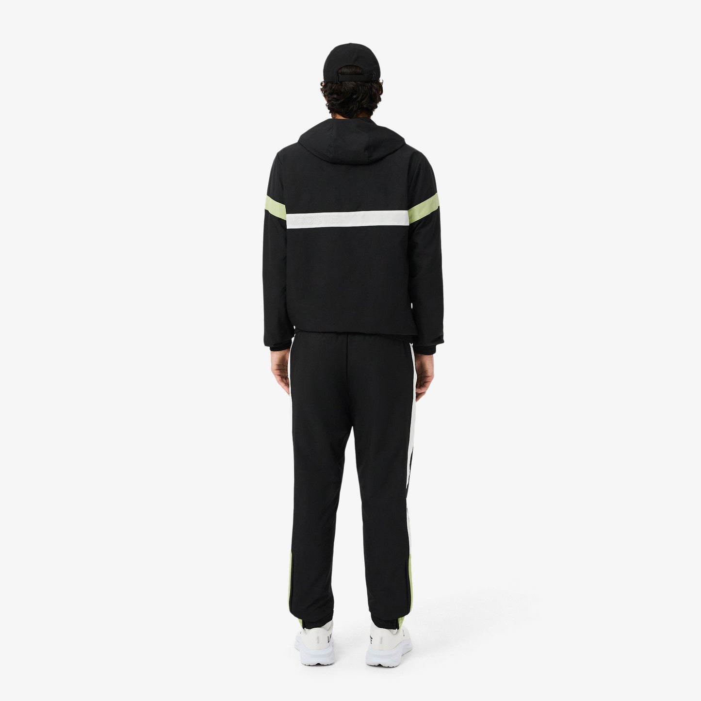 Lacoste Erkek Regular Fit Renk Bloklu Siyah Eşofman Takımı