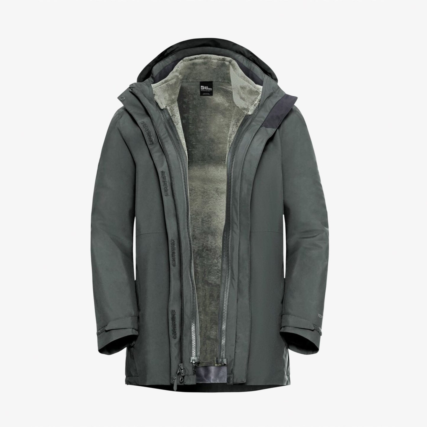 Jack Wolfskin Rotwand 3in1 Kadın Yeşil Ceket