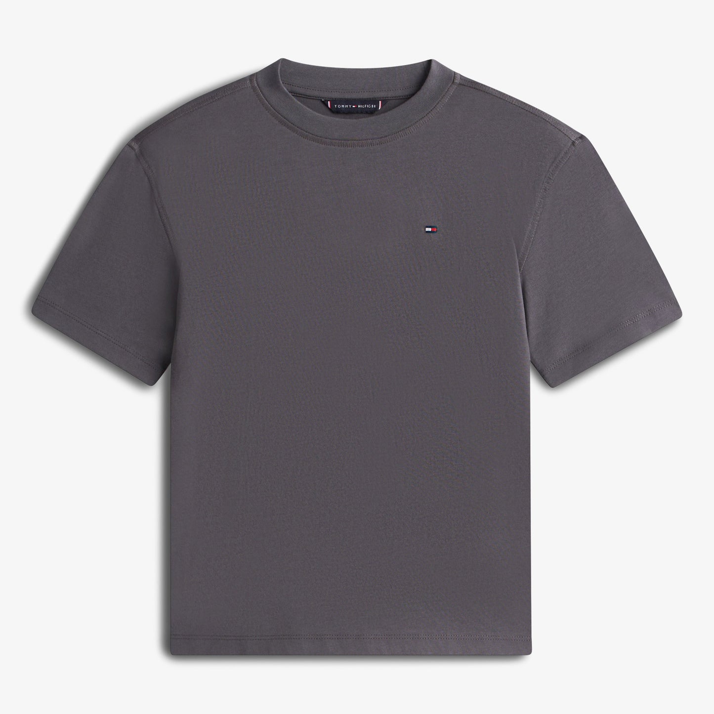 Tommy Hilfiger Washed Faded Graphic Çocuk Gri T-shirt