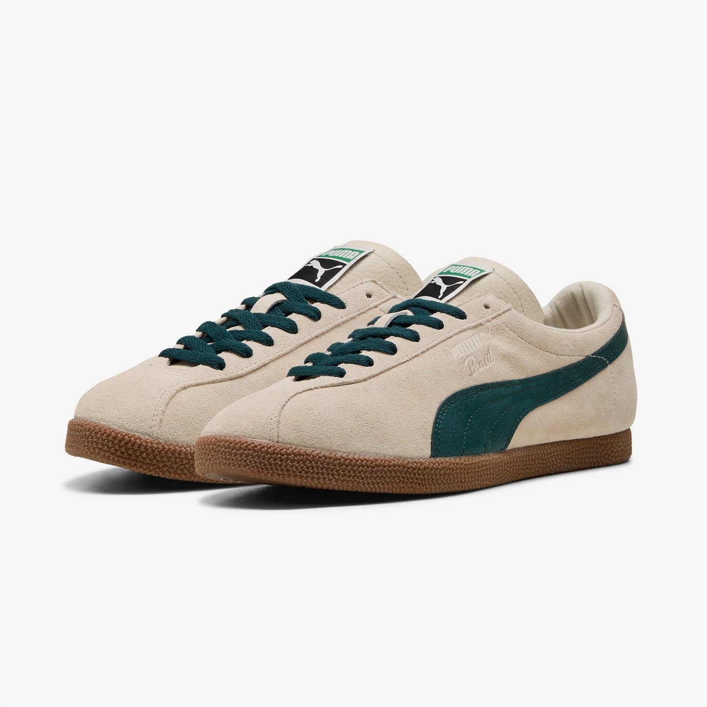 Puma Brasil Leather Unisex Krem Spor Ayakkabı