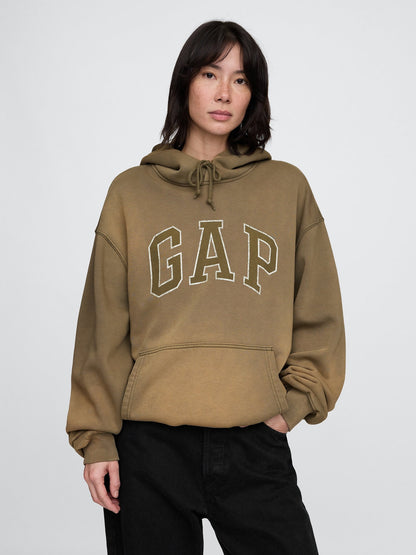 Yeşil Vintage Soft Oversize Gap Logo Sweatshirt