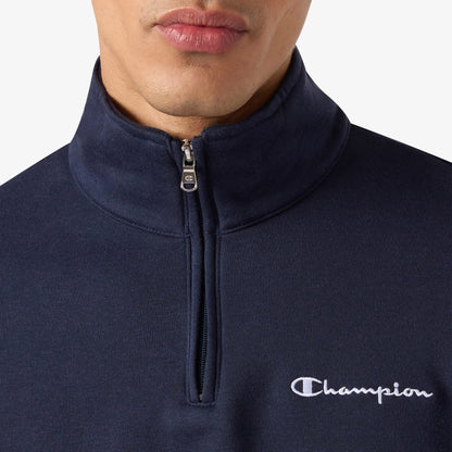 Champion Half Zip Erkek Lacivert Sweatshirt