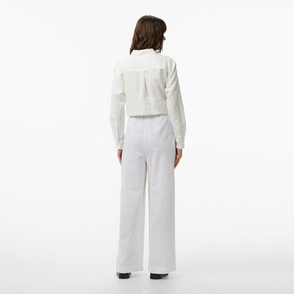 Tommy Hilfiger Cover Up Kadın Beyaz Keten Pantolon