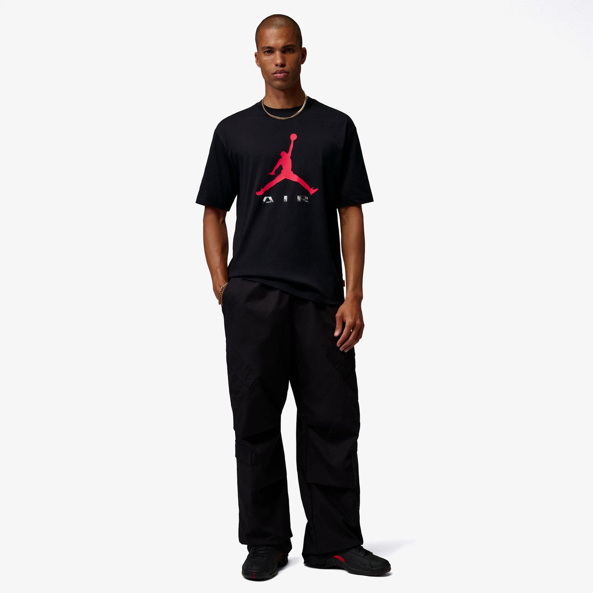 Jordan Brooklyn Gfx Ss Crew Erkek Siyah T-shirt