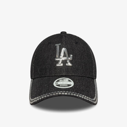 New Era La Dodgers Mlb Sequin 9forty Kadın Siyah Şapka
